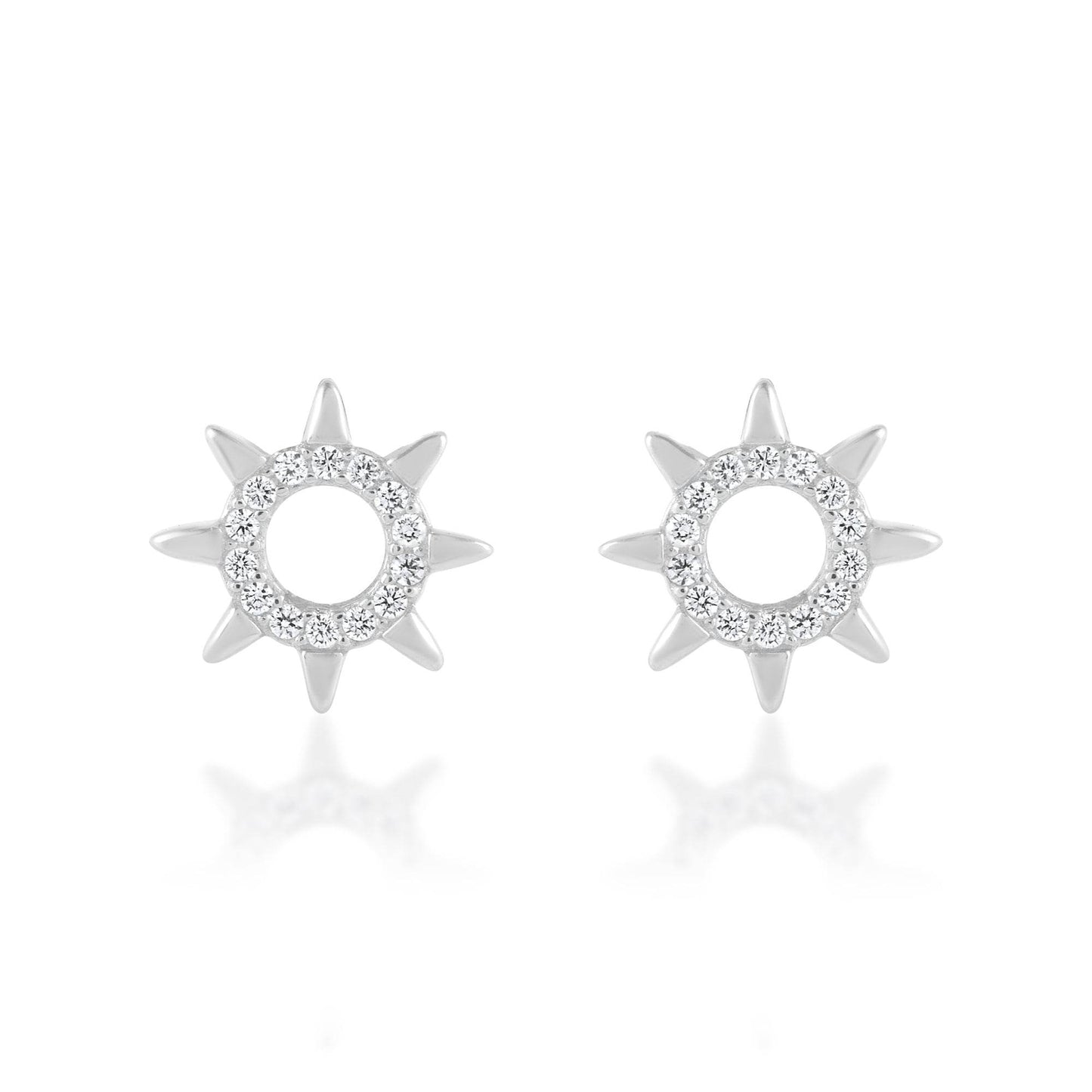 Ariva Silver Sun Earring - Ariva 