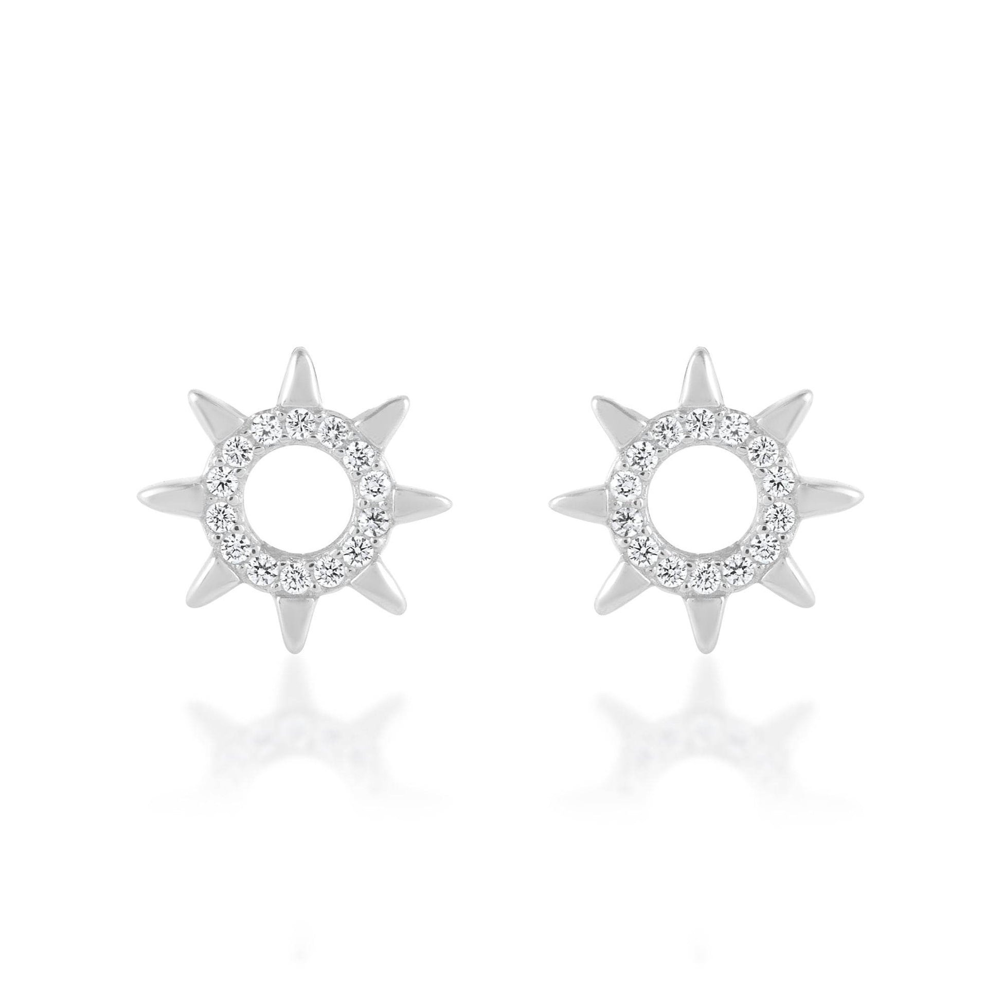Ariva Silver Sun Earring - Ariva 