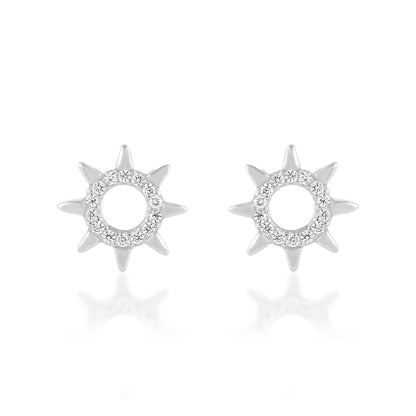 Ariva Silver Sun Earring - Ariva 
