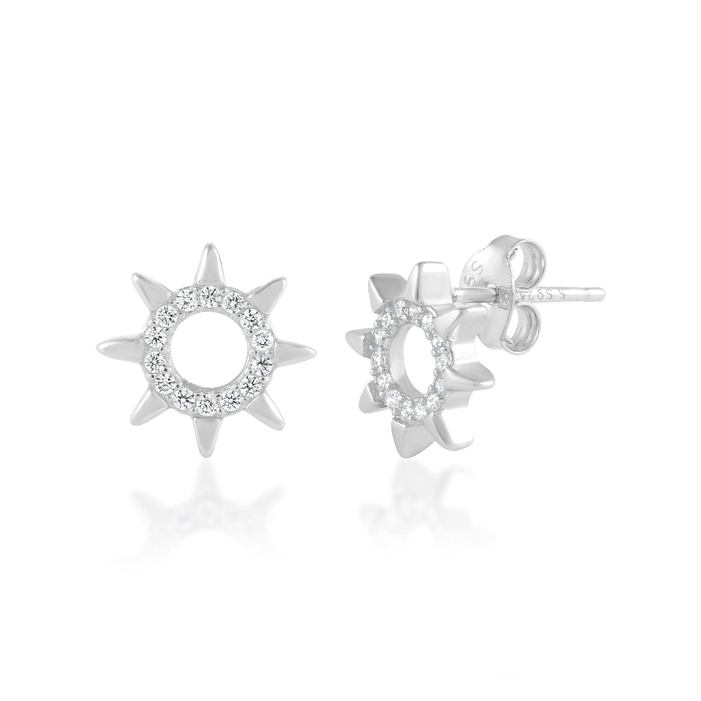 Ariva Silver Sun Earring - Ariva 