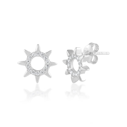 Ariva Silver Sun Earring - Ariva 