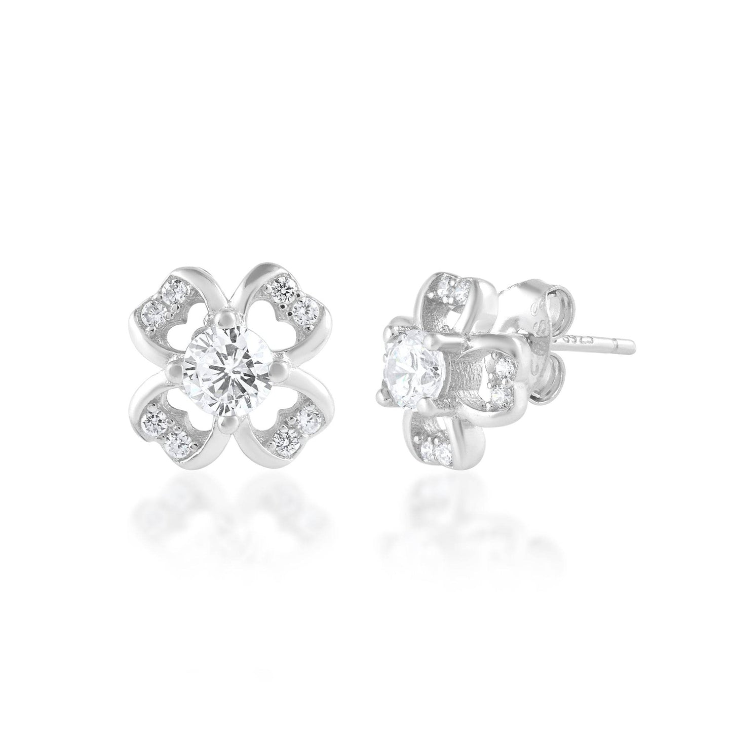 Ariva Silver Flower Earring - Ariva 