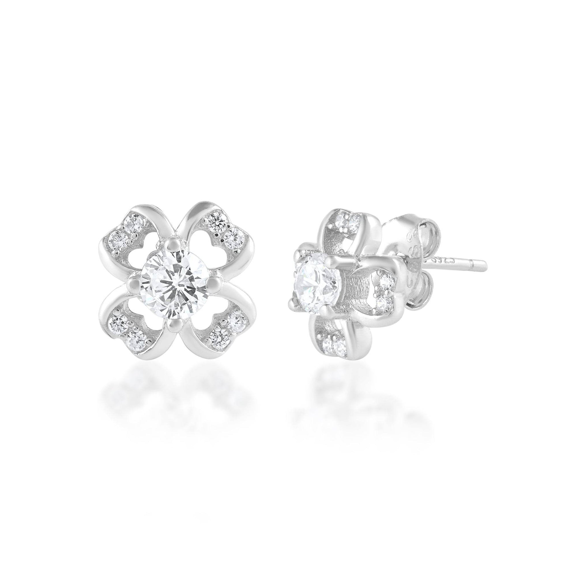 Ariva Silver Flower Earring - Ariva 