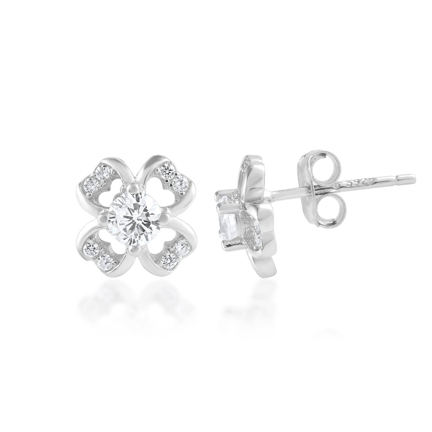 Ariva Silver Flower Earring - Ariva 