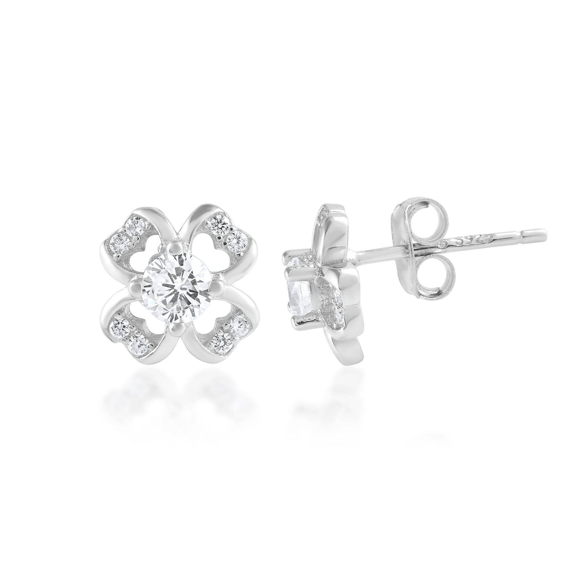 Ariva Silver Flower Earring - Ariva 