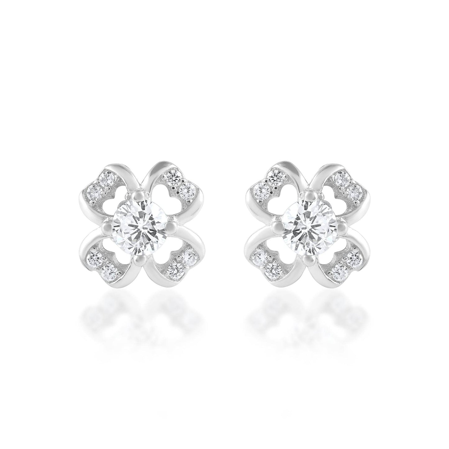 Ariva Silver Flower Earring - Ariva 
