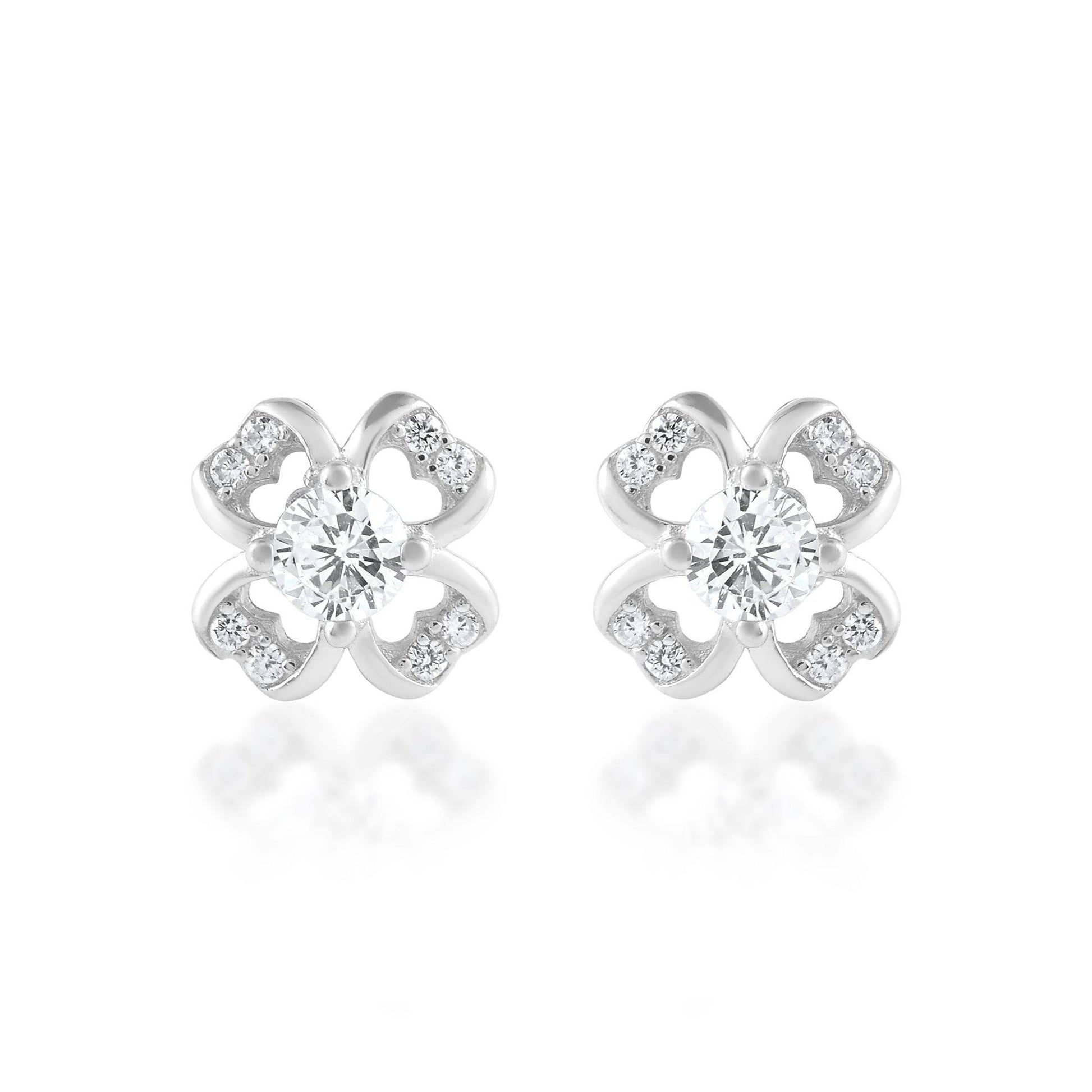 Ariva Silver Flower Earring - Ariva 
