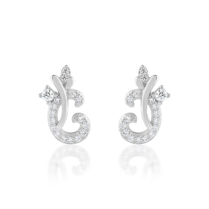 Ariva Silver Floral Earring - Ariva 