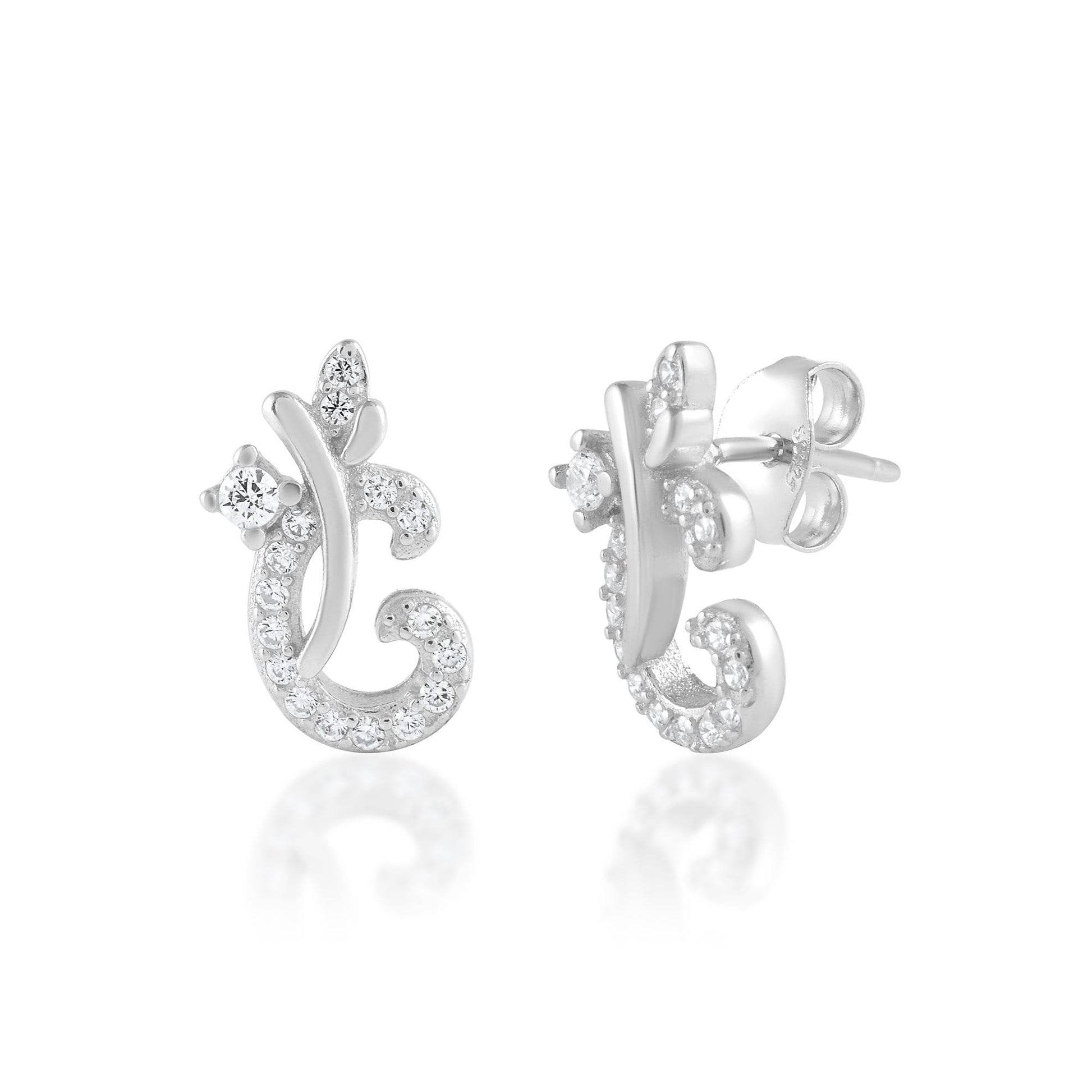 Ariva Silver Floral Earring - Ariva 