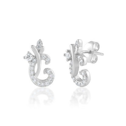 Ariva Silver Floral Earring - Ariva 