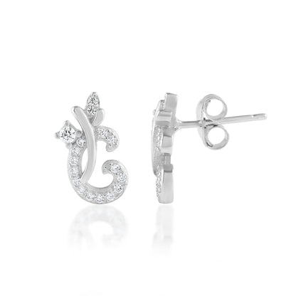 Ariva Silver Floral Earring - Ariva 
