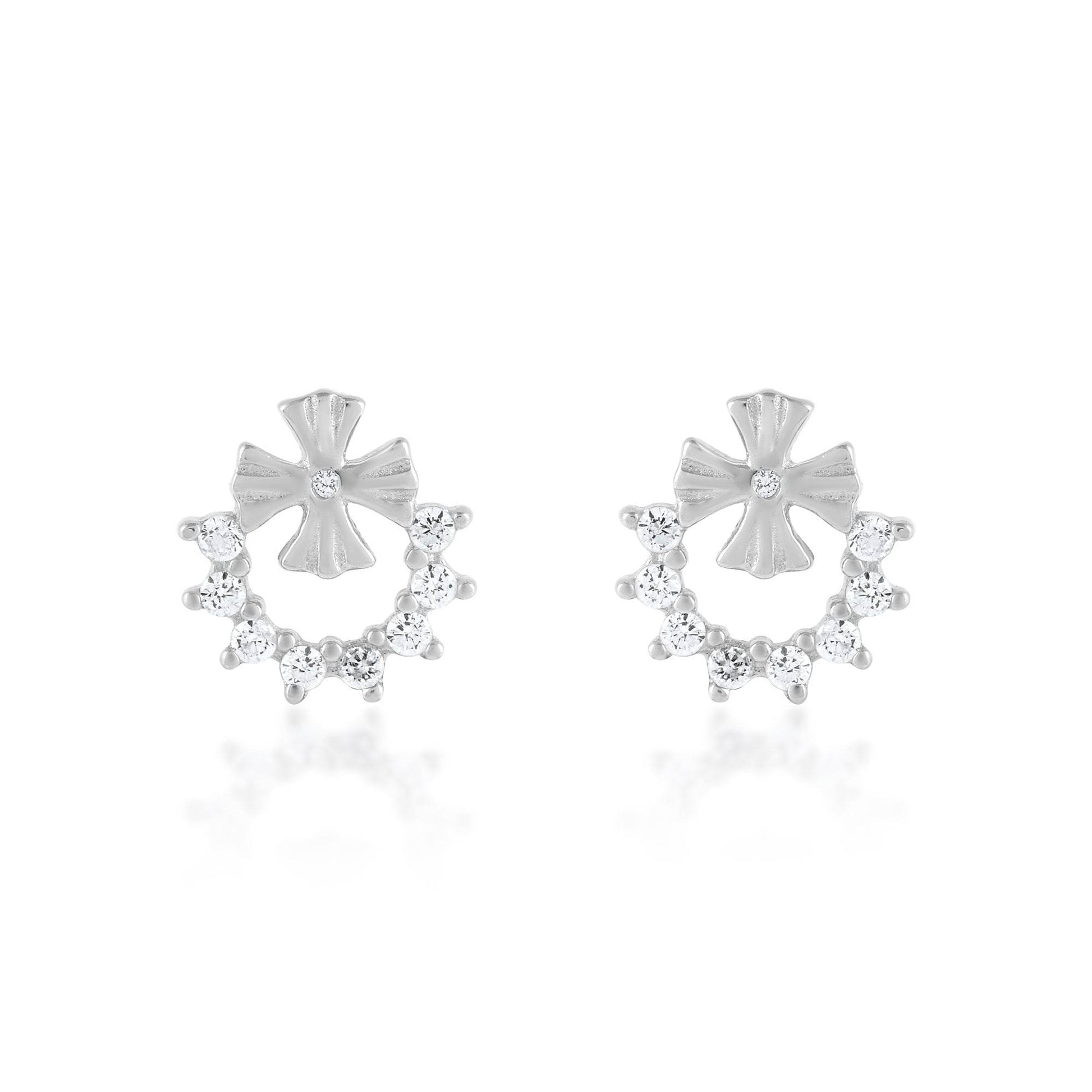 Ariva Silver Flower Earring - Ariva 