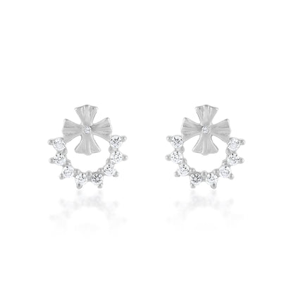 Ariva Silver Flower Earring - Ariva 