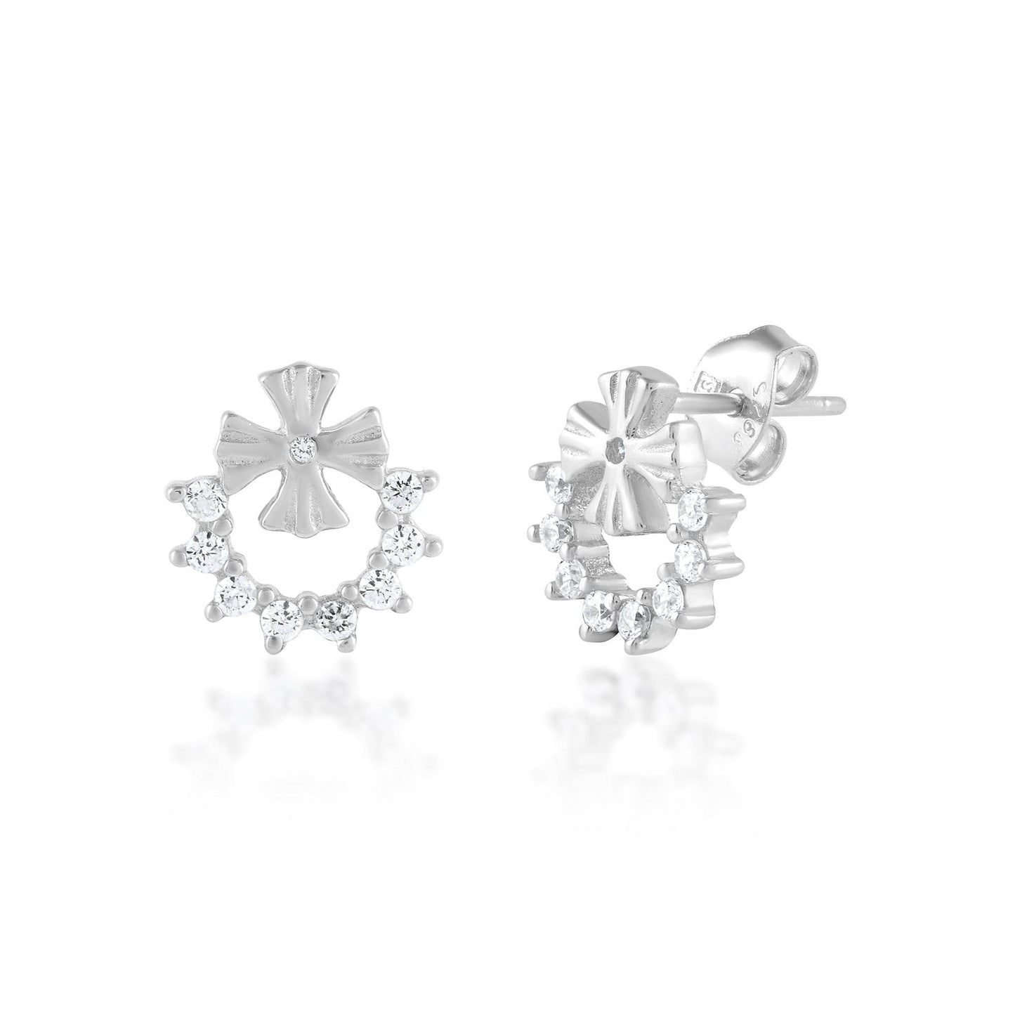 Ariva Silver Flower Earring - Ariva 