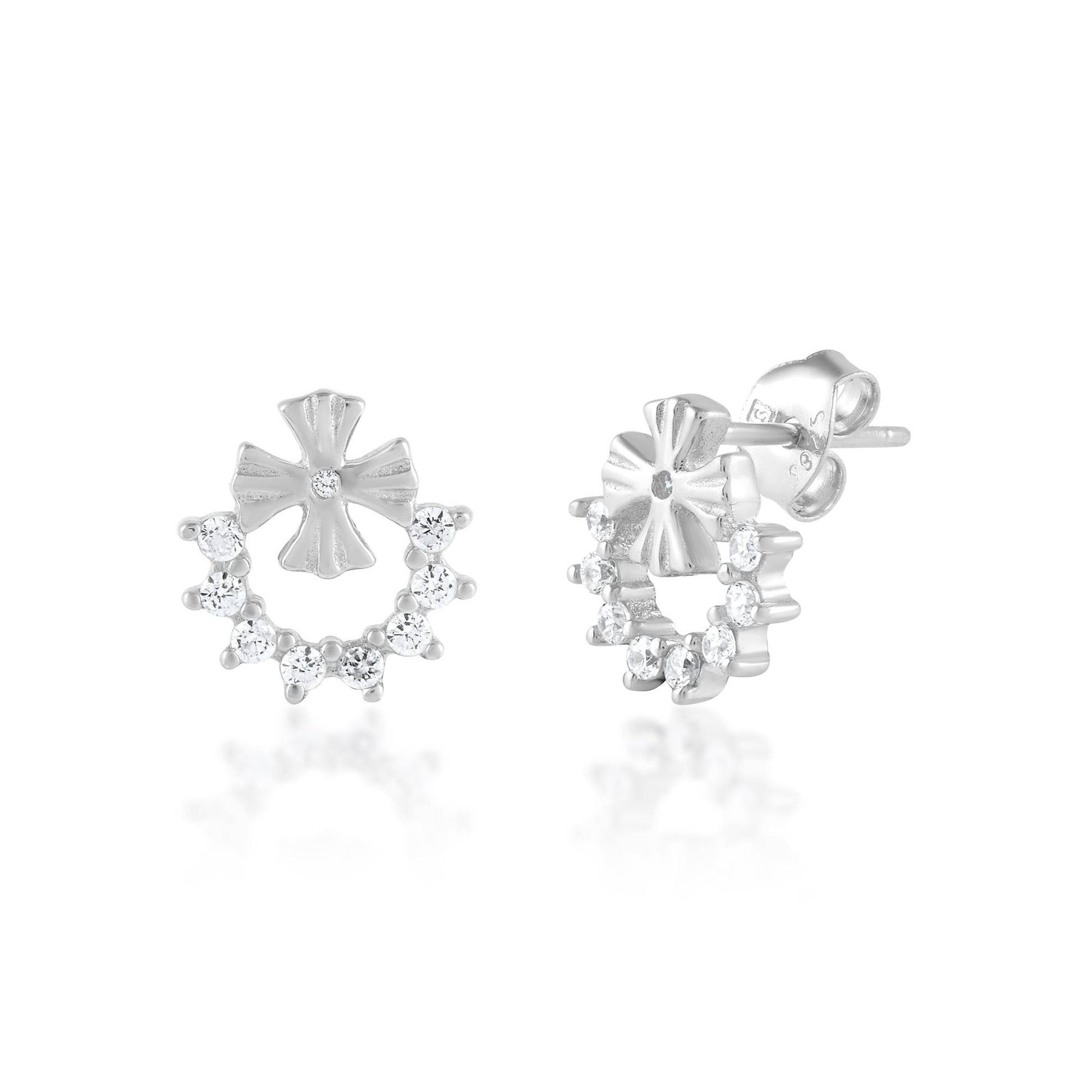 Ariva Silver Flower Earring - Ariva 