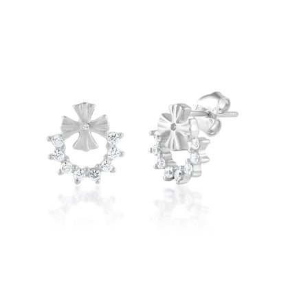 Ariva Silver Flower Earring - Ariva 