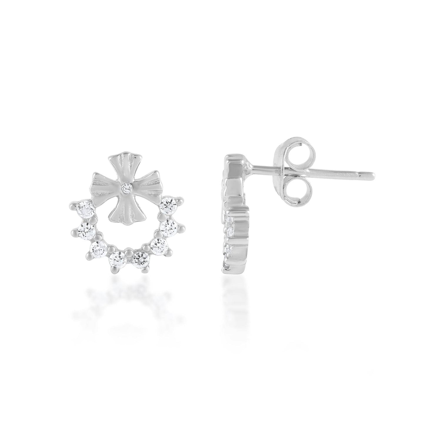 Ariva Silver Flower Earring - Ariva 