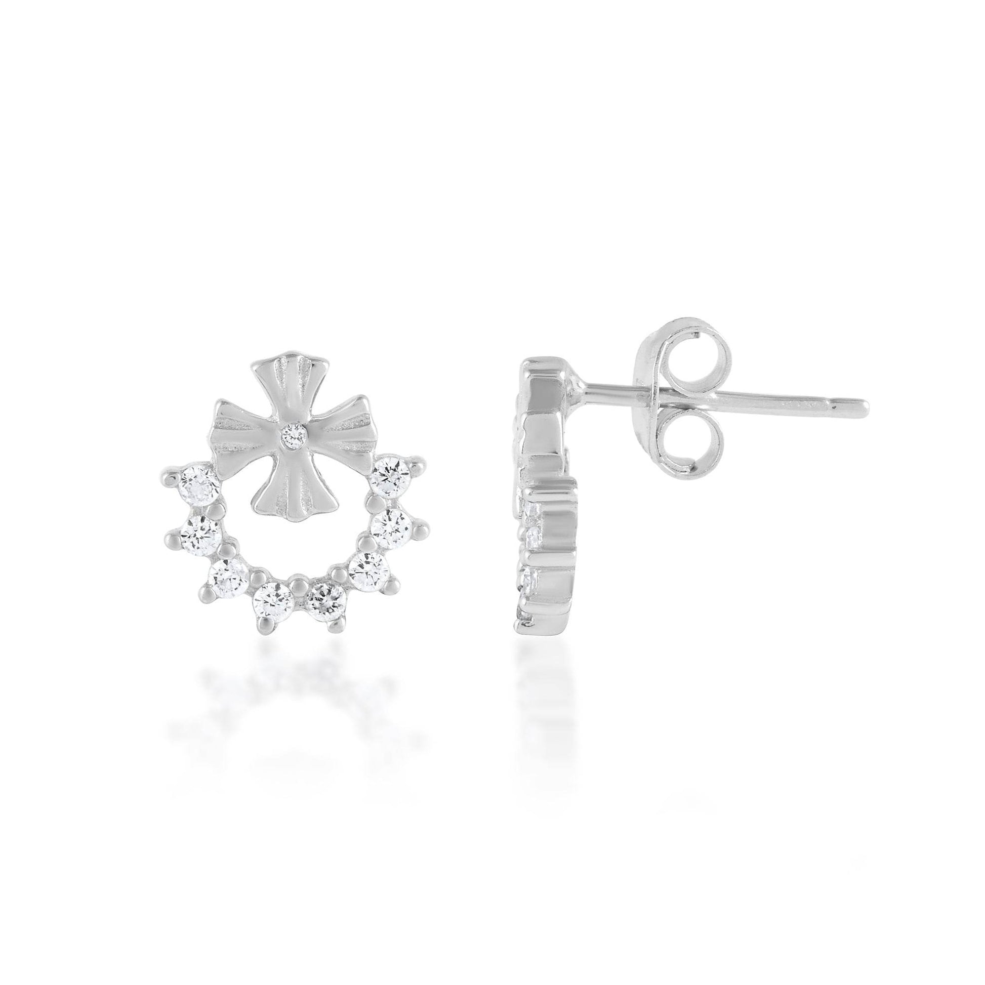 Ariva Silver Flower Earring - Ariva 