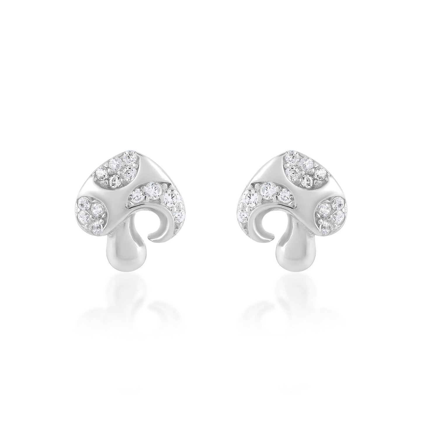 Ariva Silver Mushroom Earring - Ariva 