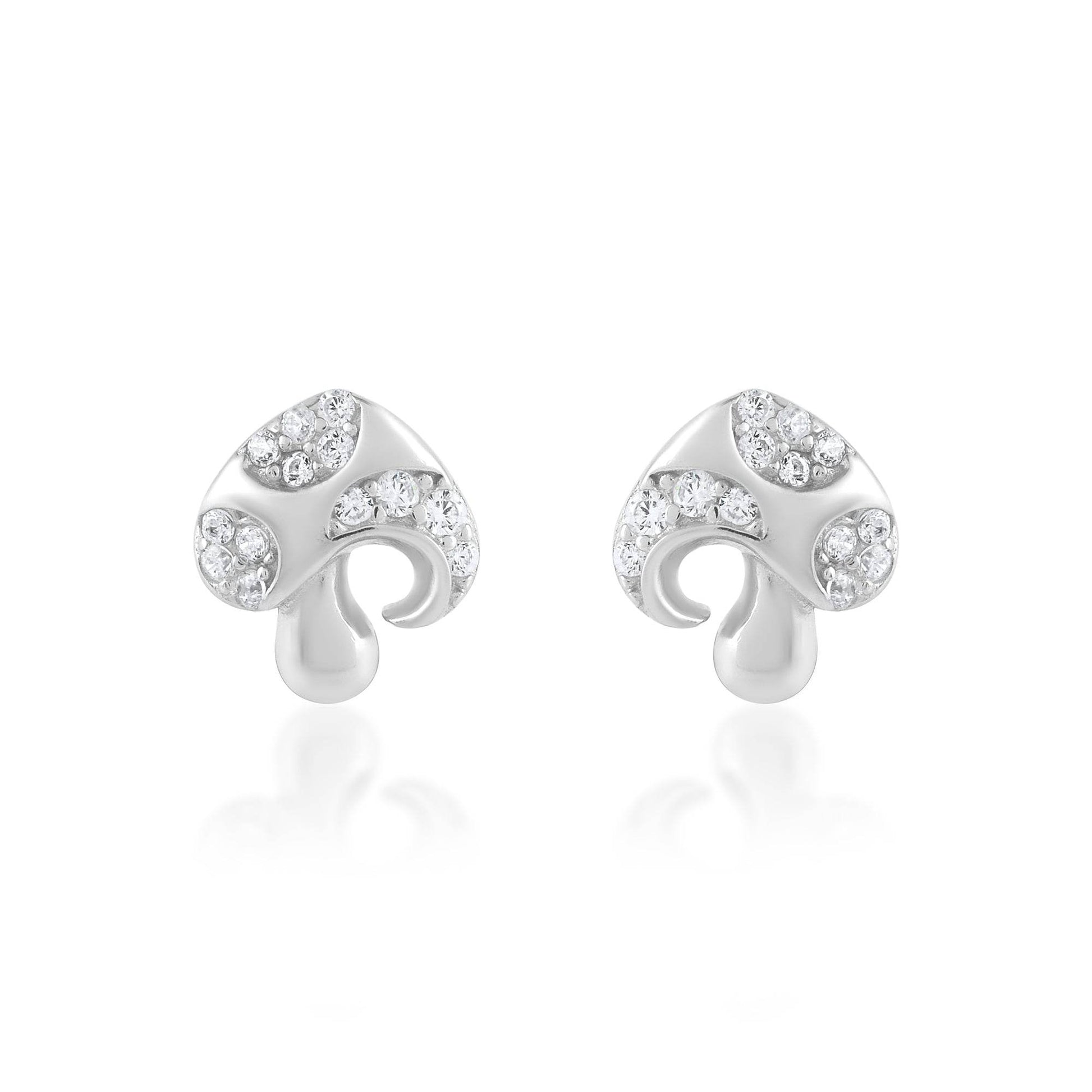 Ariva Silver Mushroom Earring - Ariva 