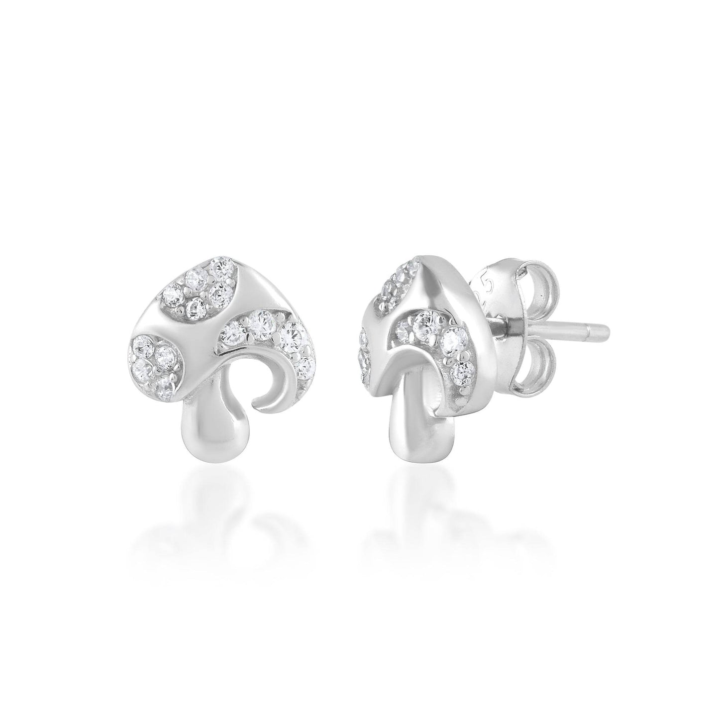 Ariva Silver Mushroom Earring - Ariva 