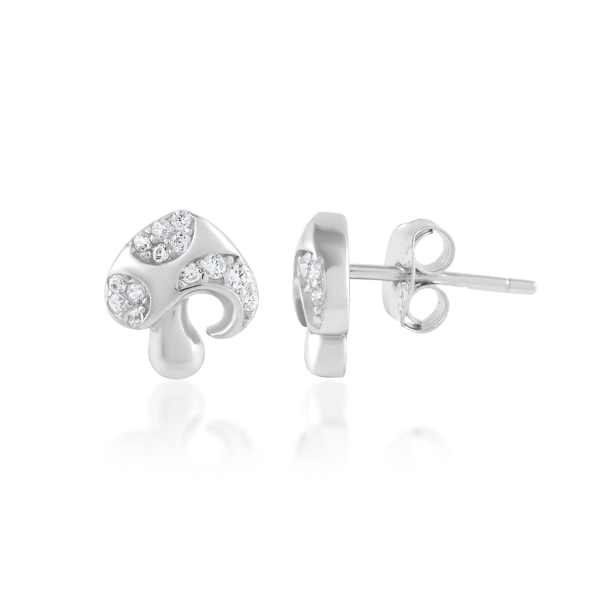Ariva Silver Mushroom Earring - Ariva 