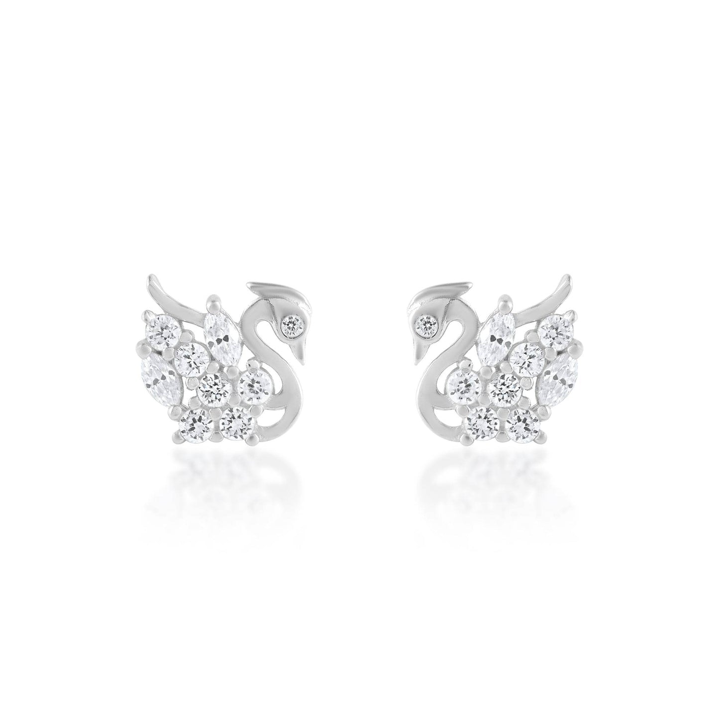 Ariva Silver Swan Earring - Ariva 