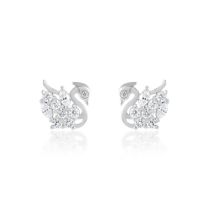 Ariva Silver Swan Earring - Ariva 