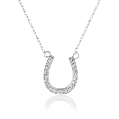 Ariva Silver Horseshoe Necklace - Ariva 