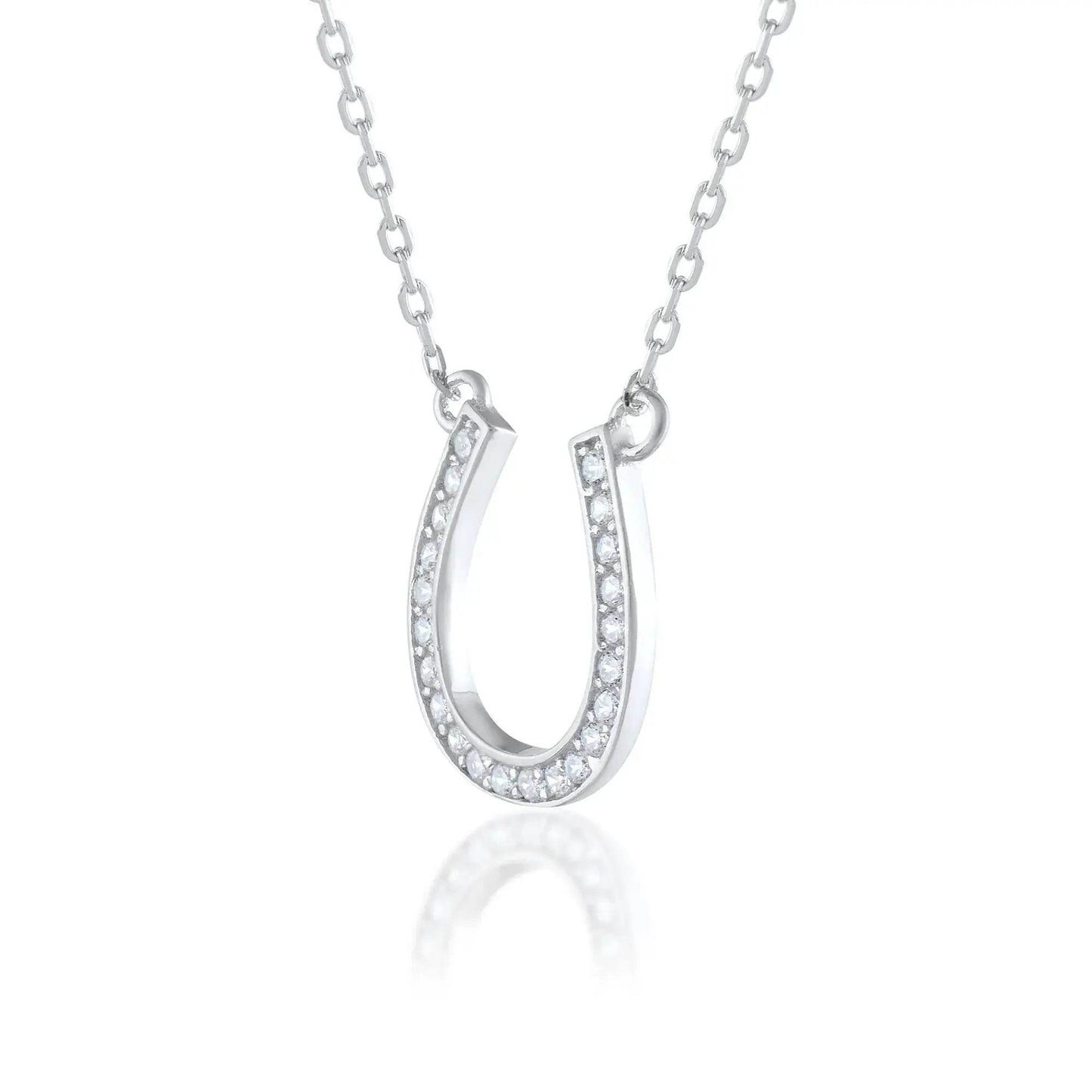 Ariva Silver Horseshoe Necklace - Ariva 