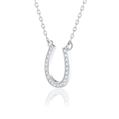 Ariva Silver Horseshoe Necklace - Ariva 