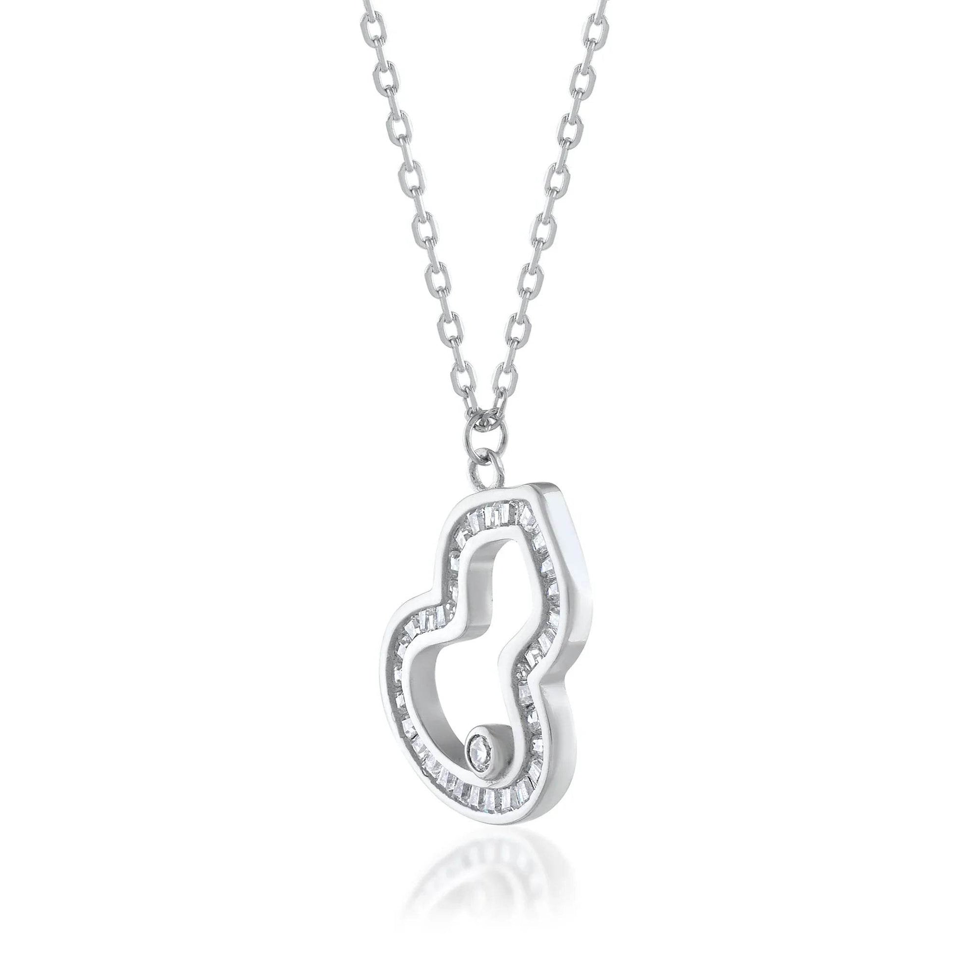 Ariva Silver Heart Pendant With Link Chain - Ariva 
